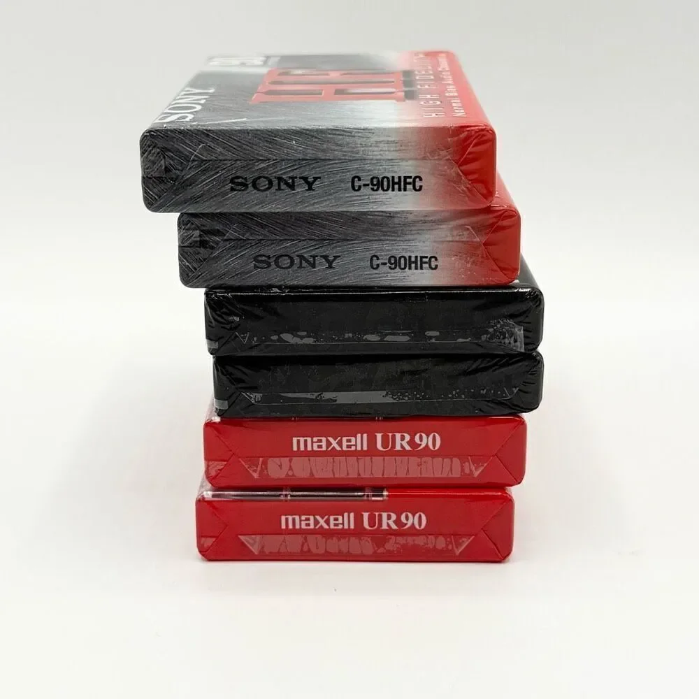 Maxell Sony RCA Mix Lot of 6 NIP Blank Cassettes